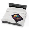 Trippy Skull Velveteen Plush Blanket x Jaynetics LLC - Image 14